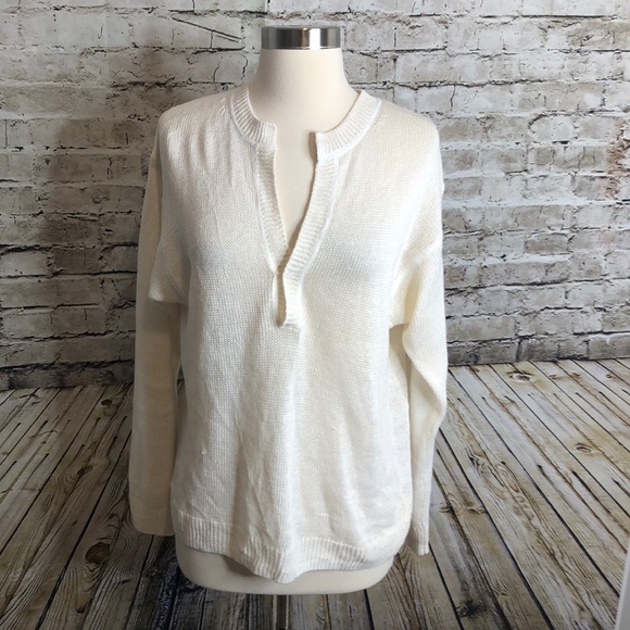 J. Crew Tops - JCrew Linen Top Size XS White/Cream